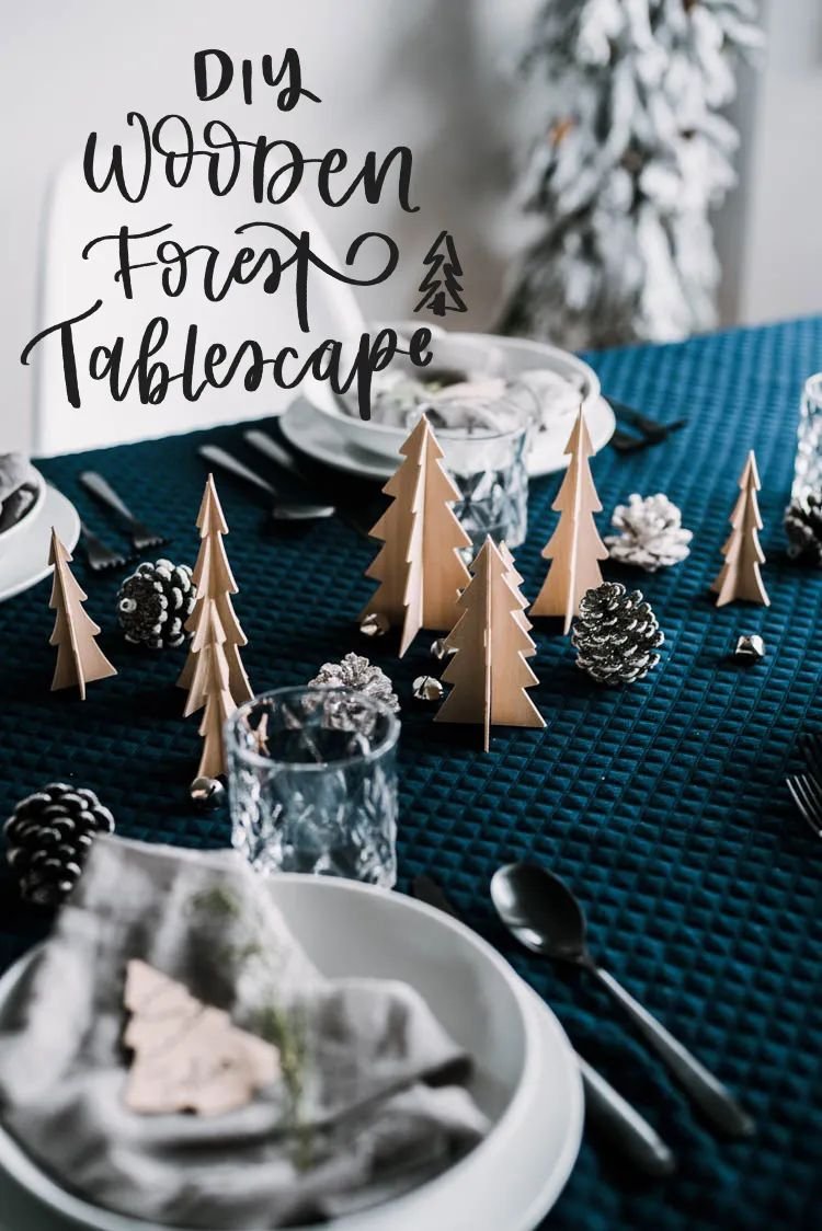 Wooden Tree Centerpieces
