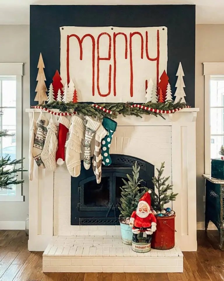Wooden Tree Garland