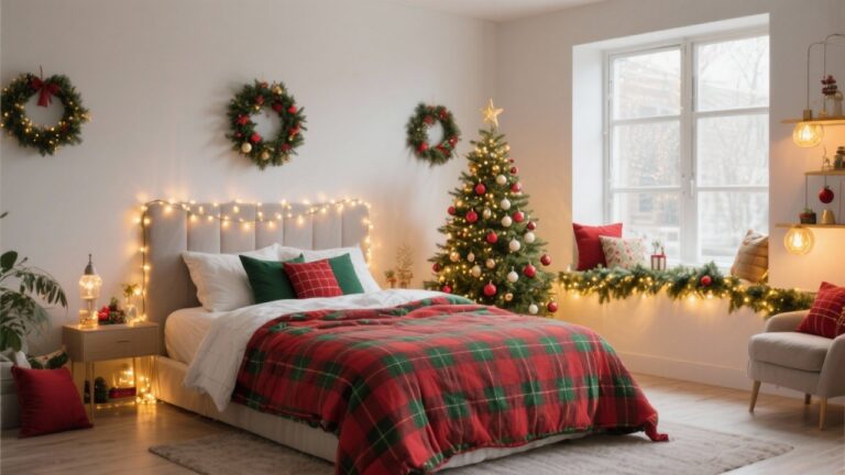 34 Festive Christmas Bedroom Decorating Ideas That Create Holiday Magic