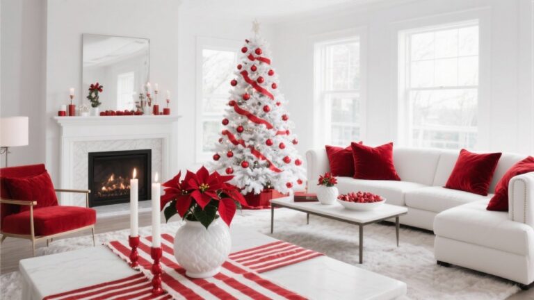 34 Red and White Christmas Décor Ideas to Wow Your Holiday Guests