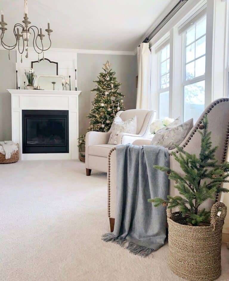 Blue Christmas Throw