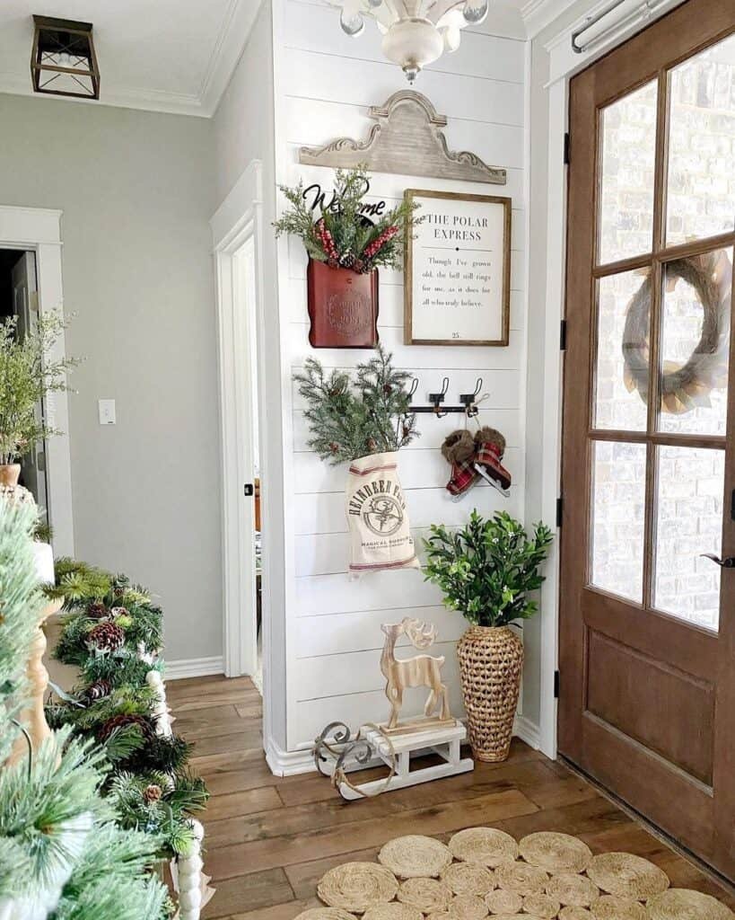 Christmas Foyer Wall
