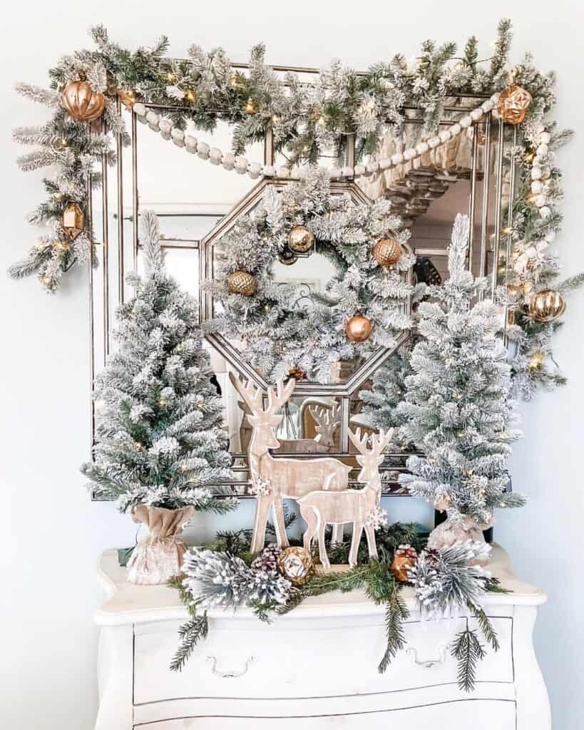 Flocked Mirror Display