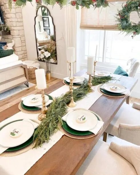 Green Gold Accents