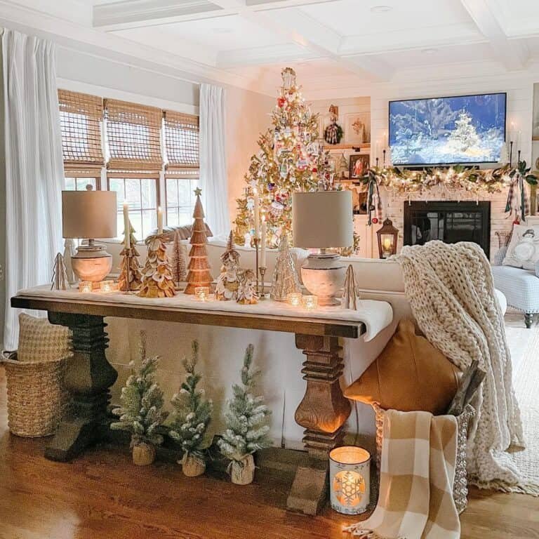 Holiday Living Room Setup