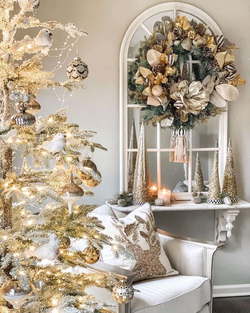 Mirror Christmas Wreath