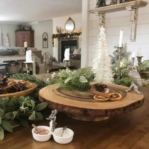 Pine Cone Bowl Display
