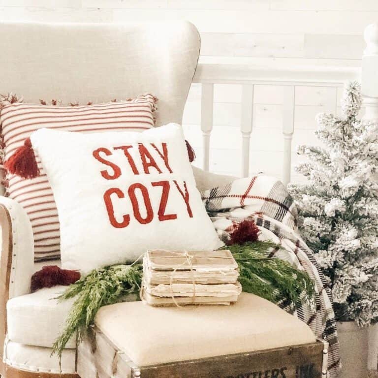 Plaid Christmas Throw