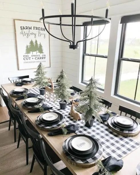 Potted Tree Centerpieces