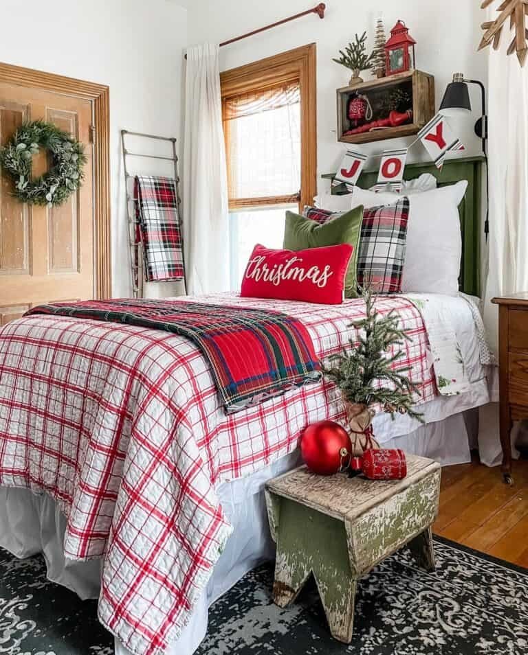 Red Plaid Bedding