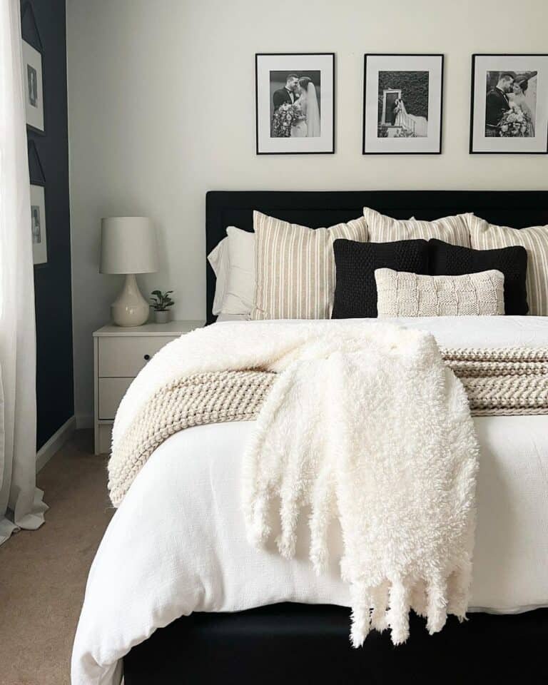 White Tasseled Throw