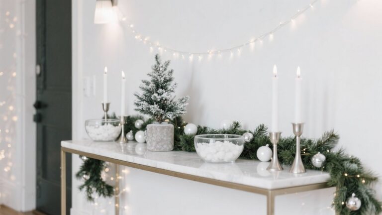 21 Christmas Entryway Table Decor Ideas for Winter