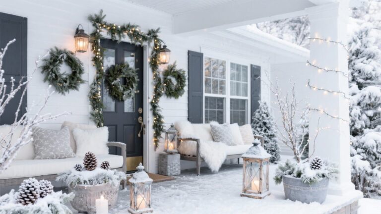 32 Stunning Winter Porch Decorating Ideas to Transform Your Home