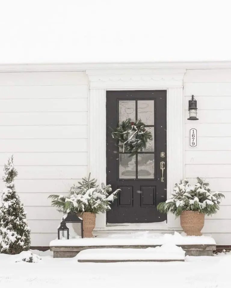 Black Door Winter Wreath