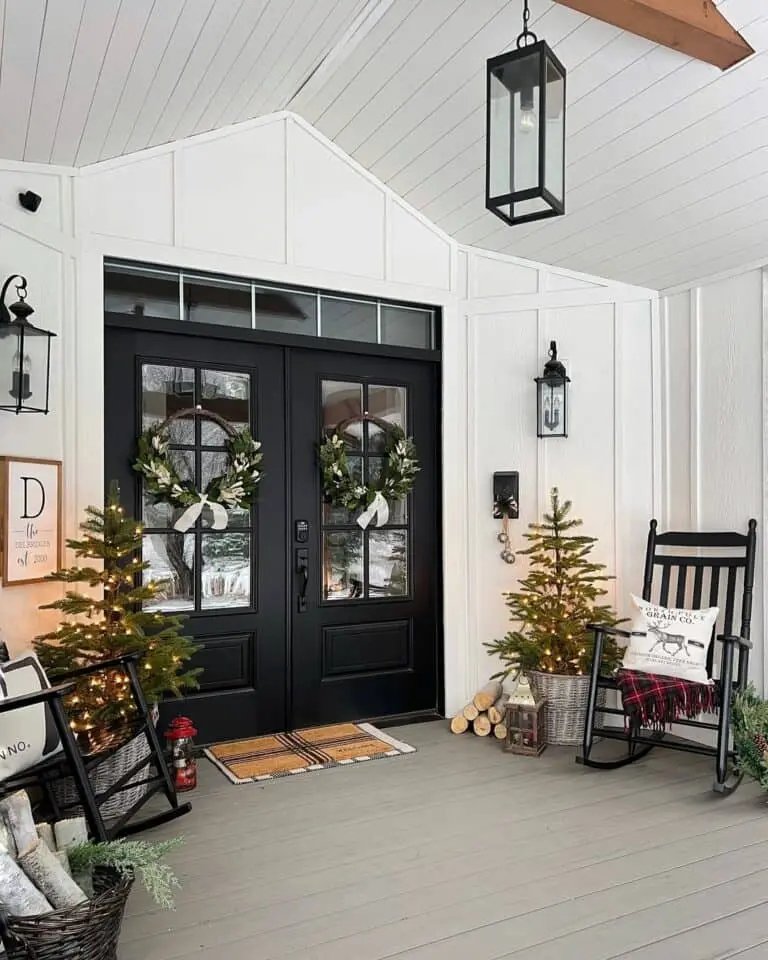 Black Double Doors