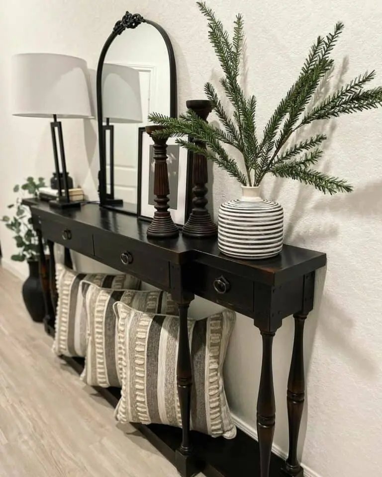 Black Table Decor