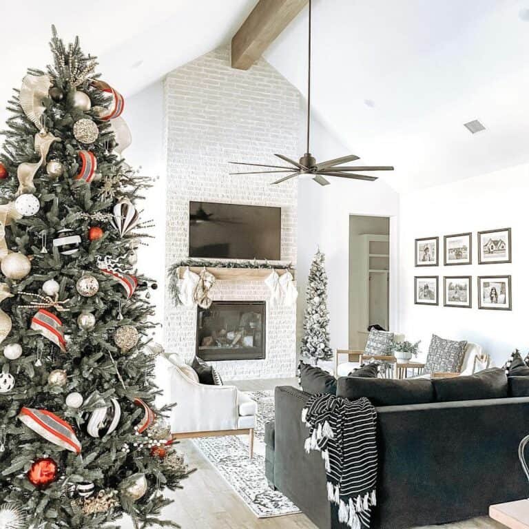 Black White Christmas Trees