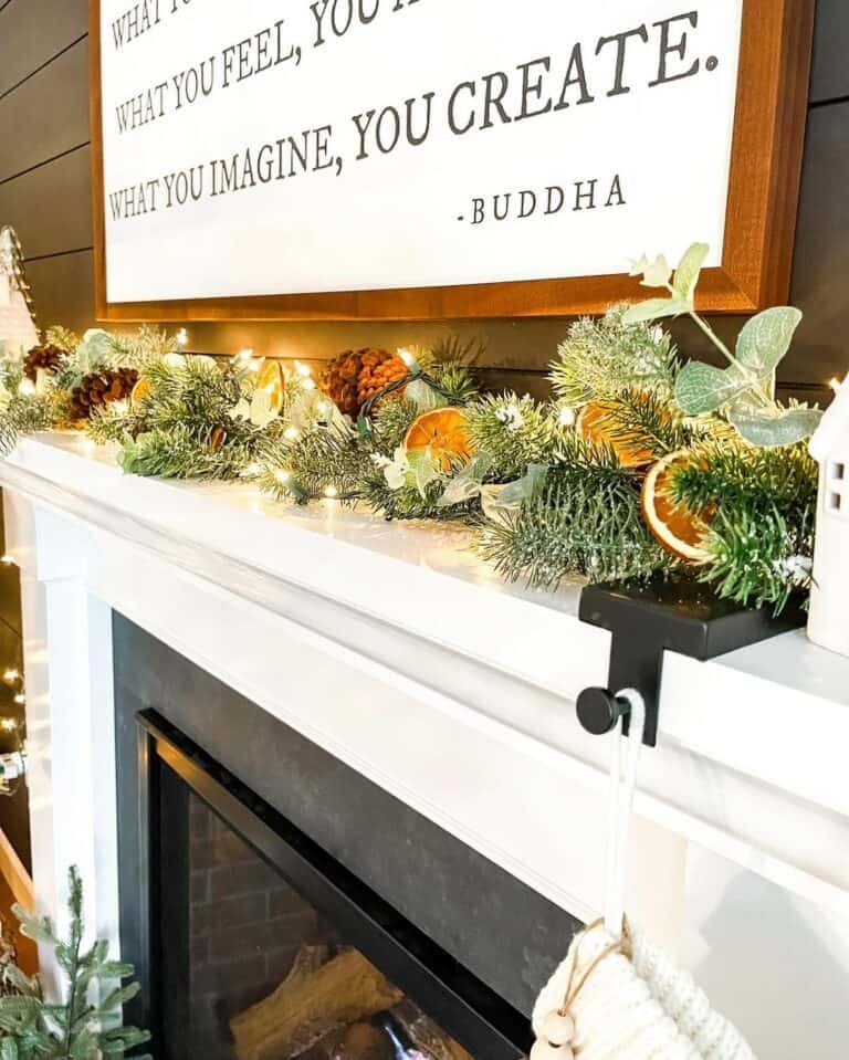 Citrus Pinecone Garland