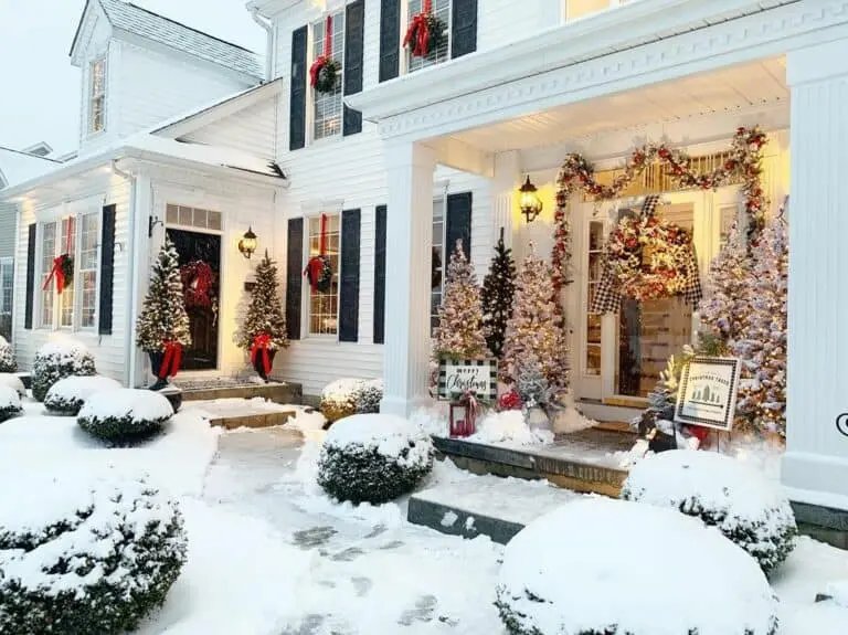 Classic Winter Porches