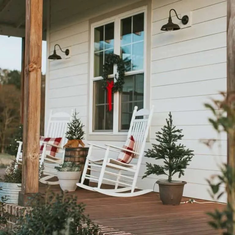 Farmhouse Christmas Porch