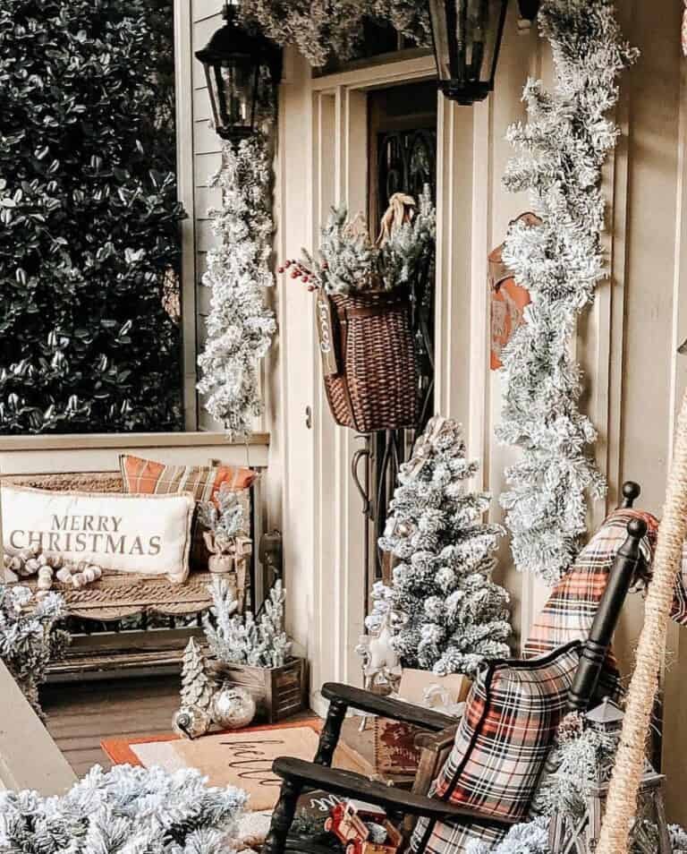 Frosted Plaid Porch