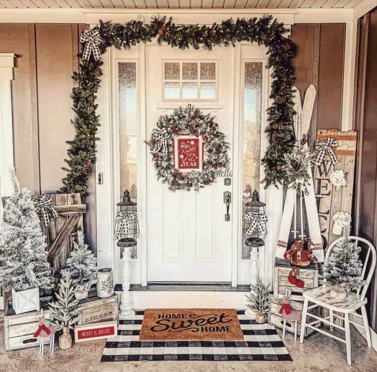 Frosted Winter Garland