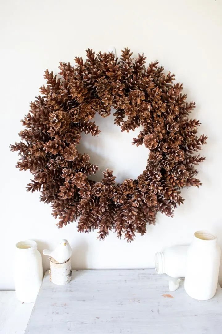 Full Pinecone Wreath