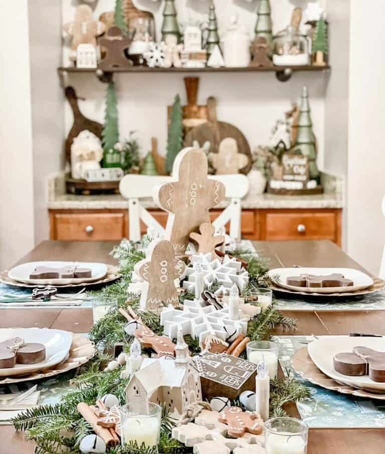 Gingerbread Table Centerpiece