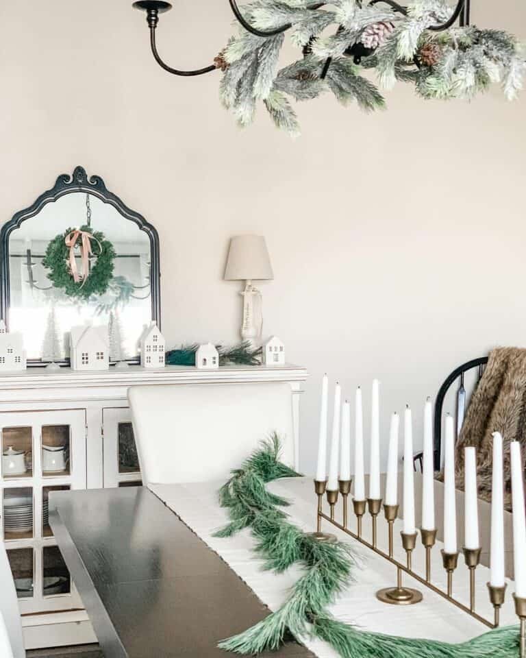 Golden Candelabra Centerpiece