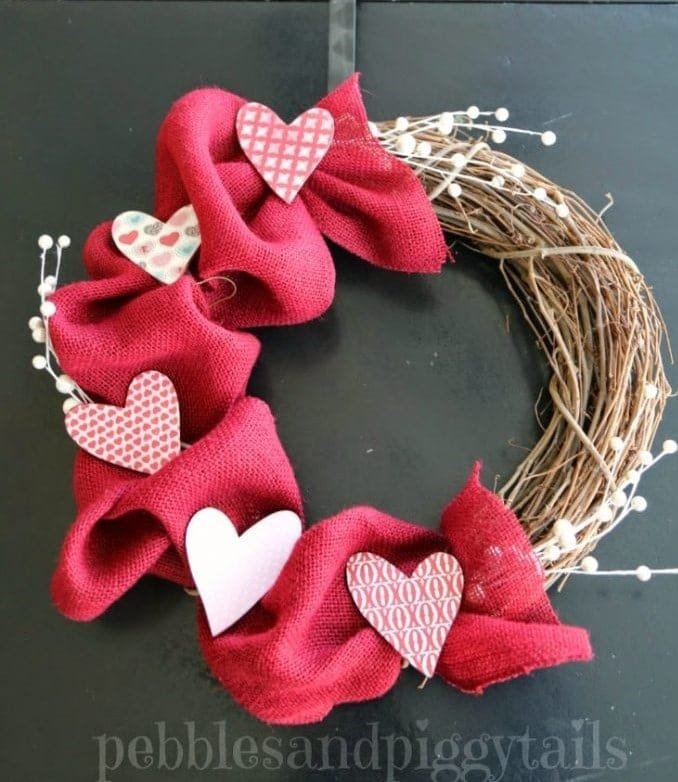 Grapevine Burlap Wreath