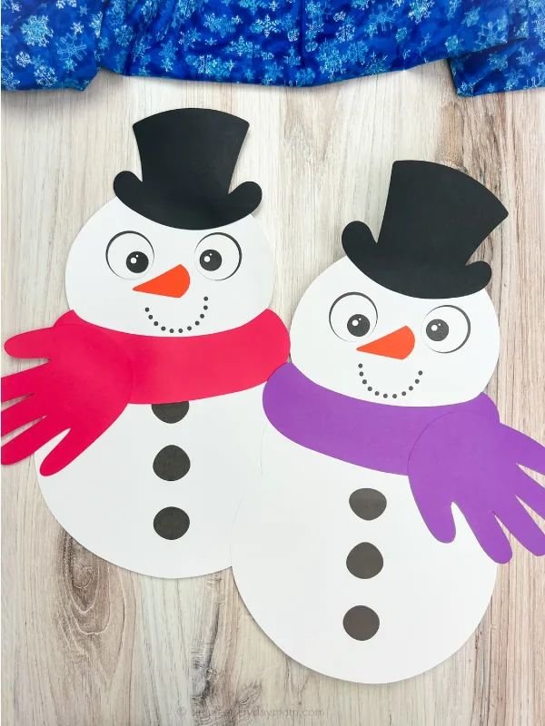 Handprint Snowman Craft