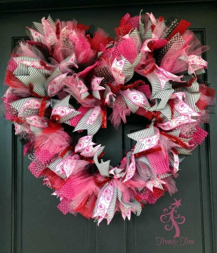 Multi-Color Valentine Wreath