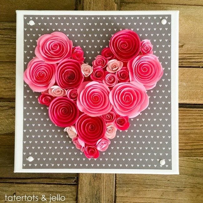 Paper Heart Canvas