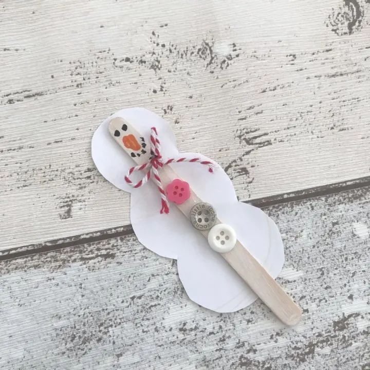 Popsicle Stick Snowman