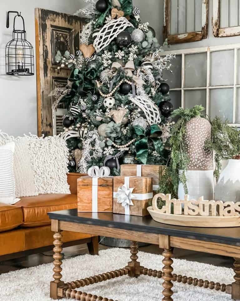 Rustic Winter Living Room