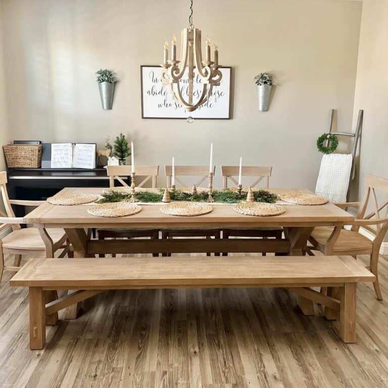Scandinavian Wood Centerpiece
