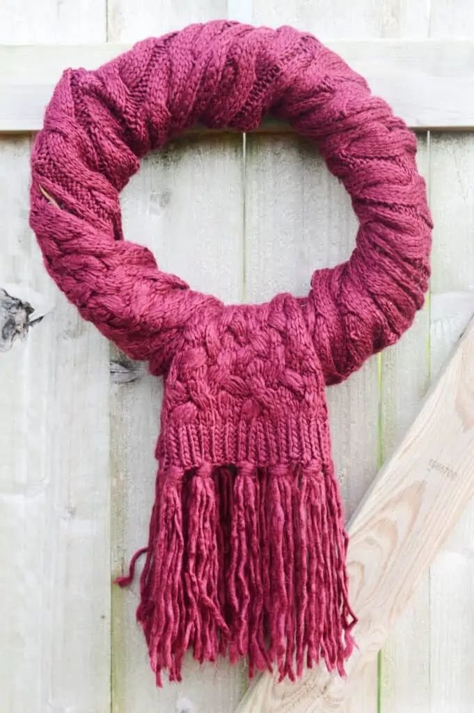 Scarf Fabric Wreath