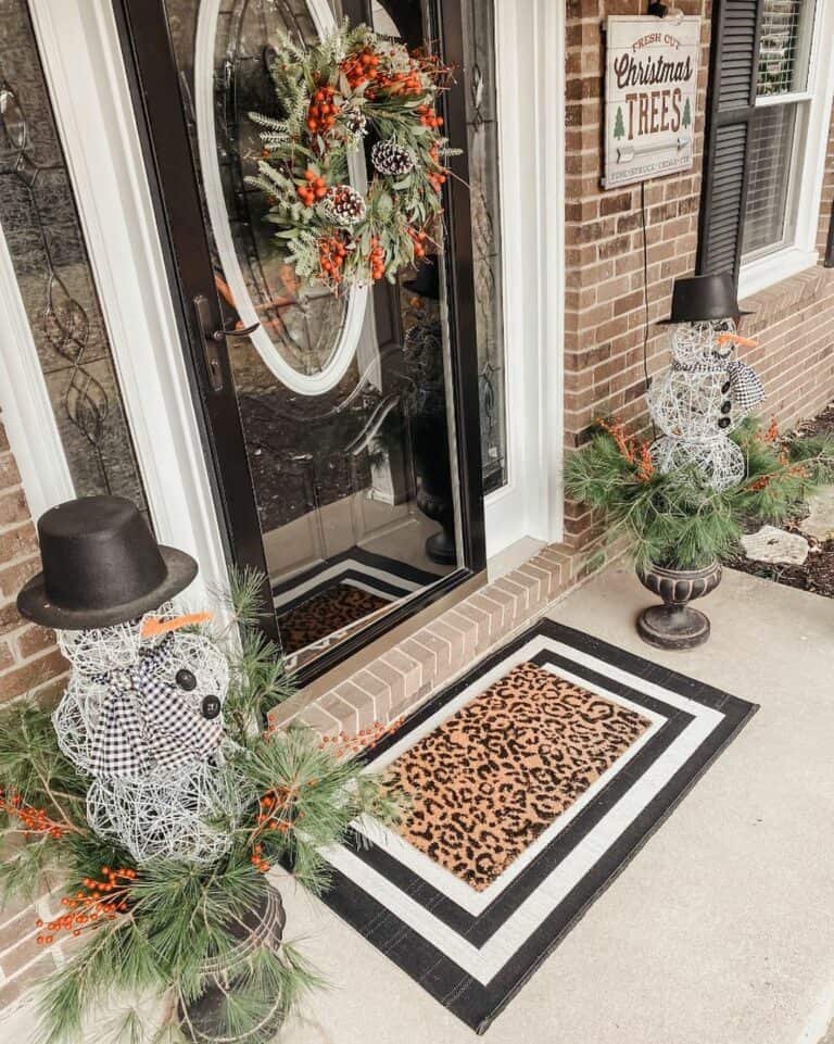 Snowman Porch Display