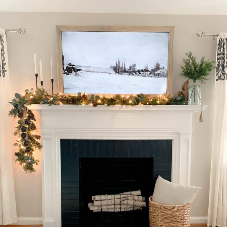 White Mantel Styling