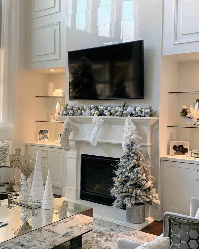 White Silver Ornaments