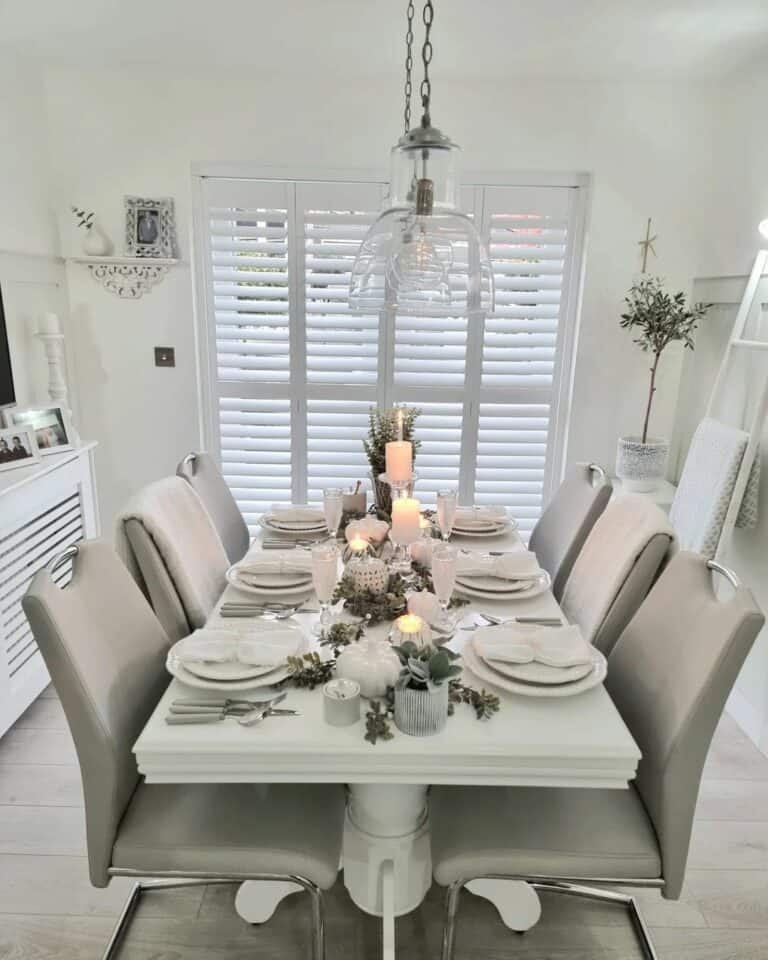 White Winter Centerpiece