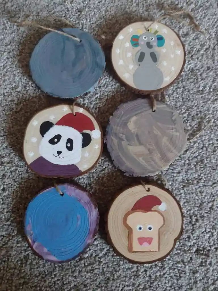 Wood Slice Ornaments