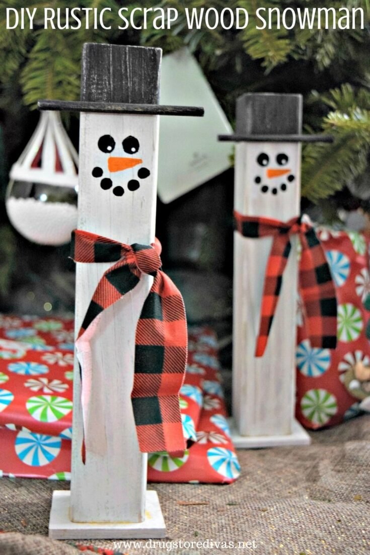 Wood Snowman Craft