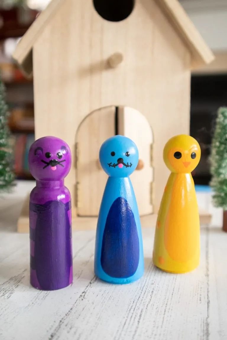 Wooden Peg Animals