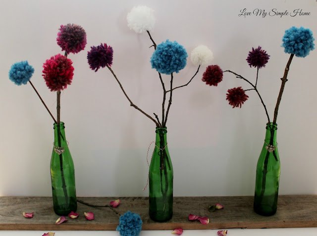 Yarn Pompom Ornaments