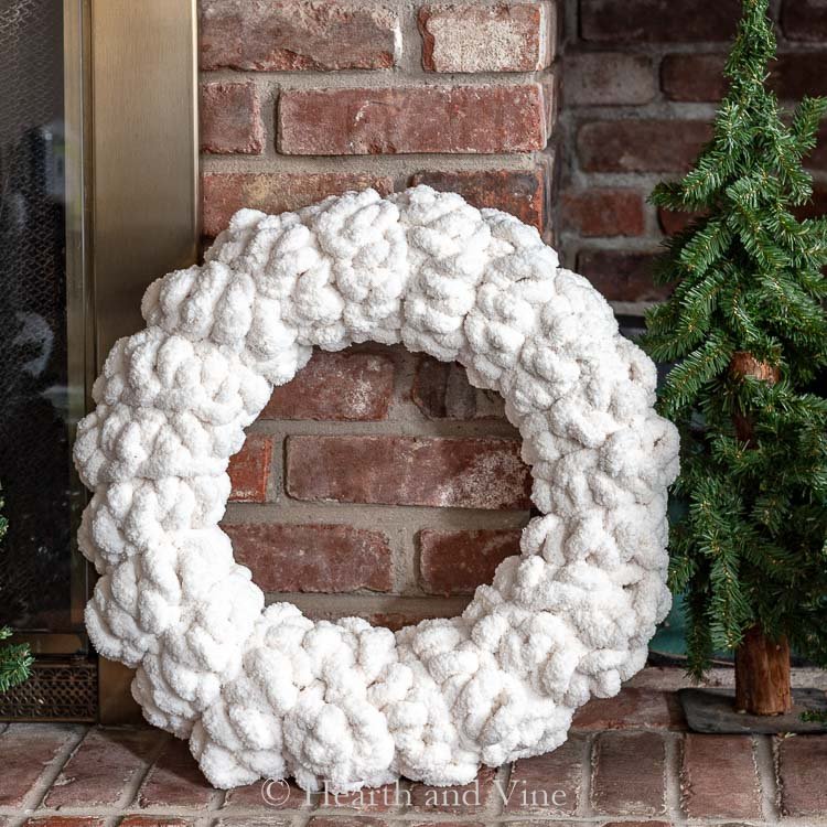 Yarn Winter Wreath