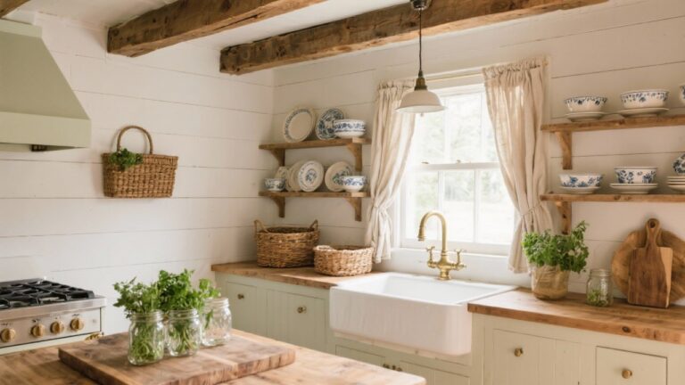30 Cozy Farmhouse Cottage Kitchen Ideas You'll Love