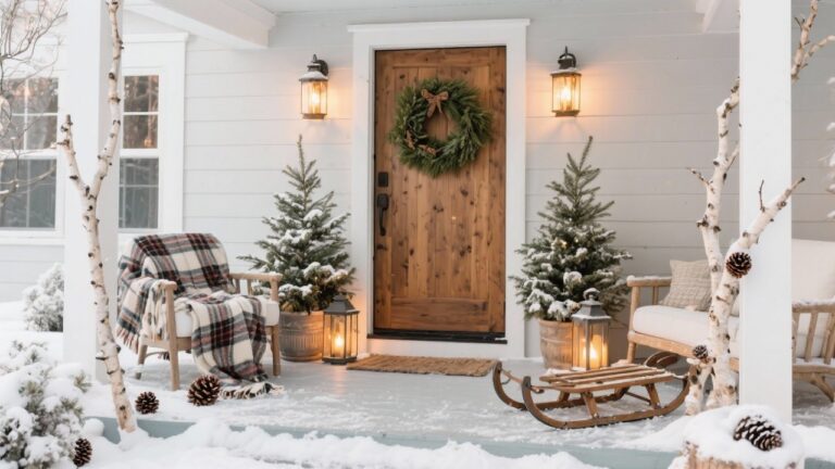 32 Beautiful Winter Front Porch Decorating Ideas