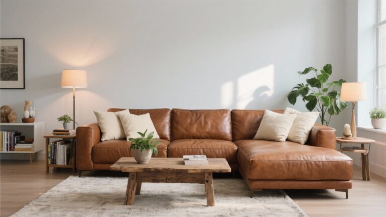 33 Brown Leather Couch Living Room Decorating Ideas