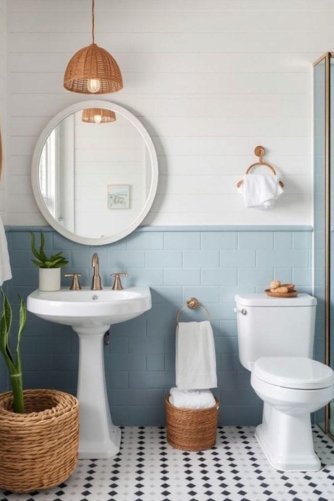 Aqua Coastal Bathroom